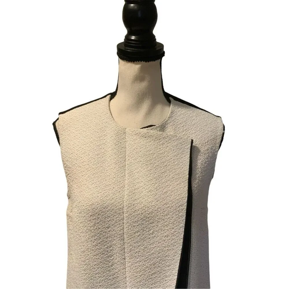 Colorblock Black White Mini Dress